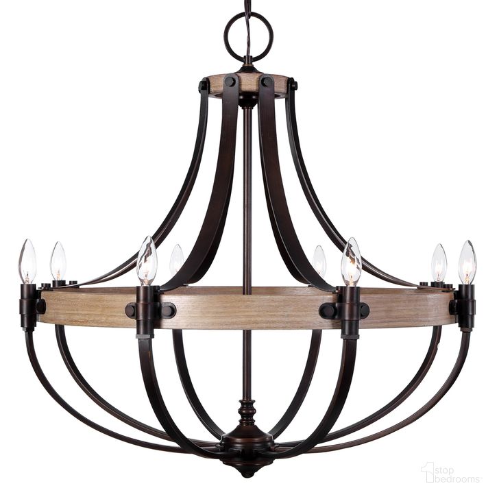 The appearance of Uttermost Dubois 8 Light Chandelier designed by Uttermost in the traditional interior design. This bronze piece of furniture  was selected by 1StopBedrooms from  to add a touch of cosiness and style into your home. Sku: 21329. Product Type: Chandelier. Material: Stainless Steel. Image1