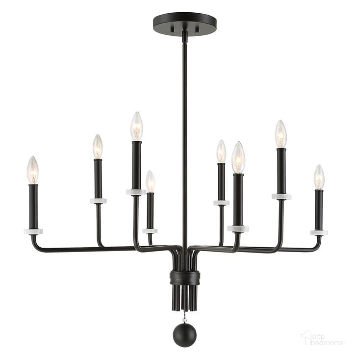 The appearance of Uttermost Ebony Elegance 8 Light Chandelier designed by Uttermost in the modern / contemporary interior design. This black piece of furniture  was selected by 1StopBedrooms from Ebony Collection to add a touch of cosiness and style into your home. Sku: 21353. Material: Steel. Product Type: Chandelier. Image1