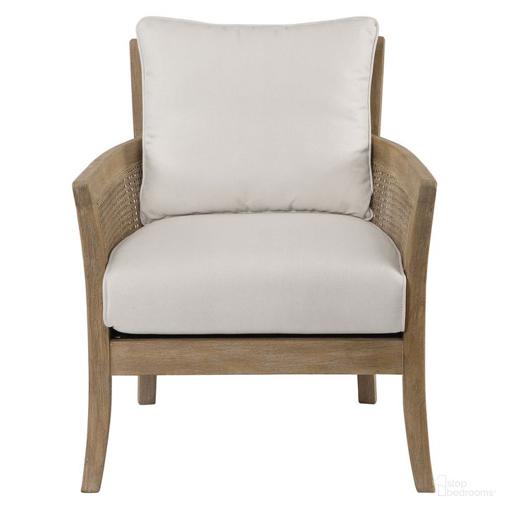 The appearance of Uttermost Encore Natural Armchair designed by Uttermost in the modern / contemporary interior design. This natural piece of furniture  was selected by 1StopBedrooms from Encore Collection to add a touch of cosiness and style into your home. Sku: 23461. Material: Metal. Product Type: Arm Chair. Image1