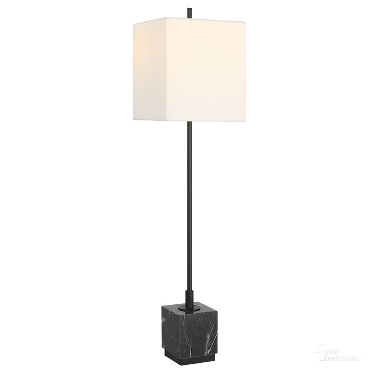 The appearance of Uttermost Escort Black Buffet Lamp designed by Uttermost in the modern / contemporary interior design. This black piece of furniture  was selected by 1StopBedrooms from Escort Collection to add a touch of cosiness and style into your home. Sku: 30155-1. Material: Metal. Product Type: Buffet Lamp. Image1