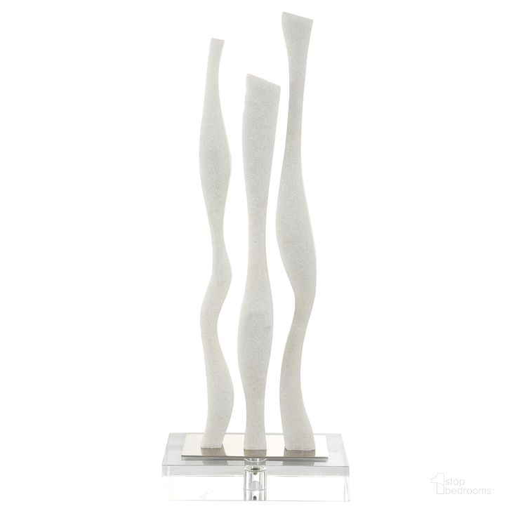 The appearance of Uttermost Gale White Marble Sculpture designed by Uttermost in the modern / contemporary interior design. This white piece of furniture  was selected by 1StopBedrooms from Gale Collection to add a touch of cosiness and style into your home. Sku: 18013. Material: Steel. Product Type: Sculpture. Image1