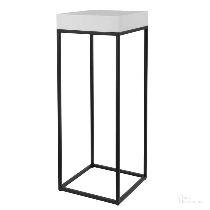 The appearance of Uttermost Gambia Marble Plant Stand designed by Uttermost in the modern / contemporary interior design. This black piece of furniture  was selected by 1StopBedrooms from Gambia Collection to add a touch of cosiness and style into your home. Sku: 24935. Product Type: Plant Stand. Image1