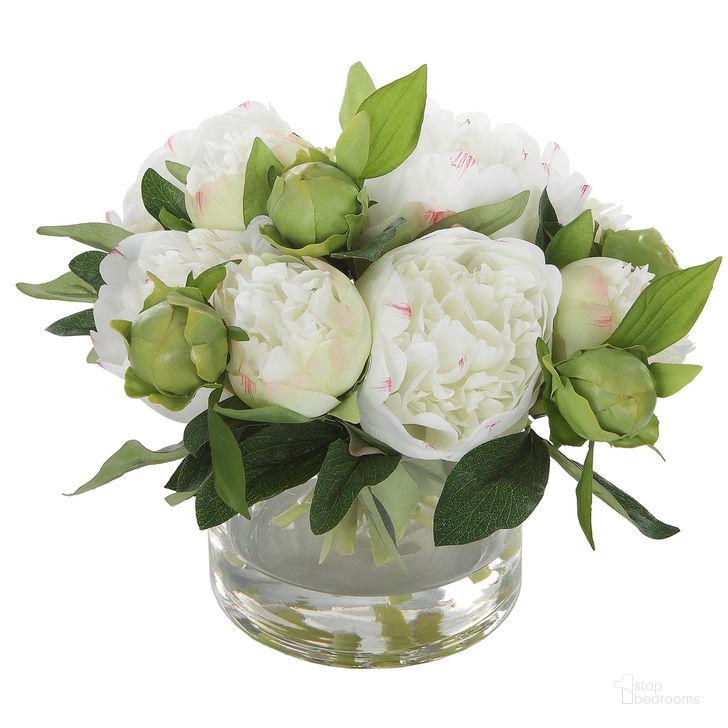 The appearance of Uttermost Garden Peony Bouquet designed by Uttermost in the traditional interior design. This white piece of furniture  was selected by 1StopBedrooms from Garden Peony Collection to add a touch of cosiness and style into your home. Sku: 60198. Product Type: Decorative Accessory. Material: Foam. Image1