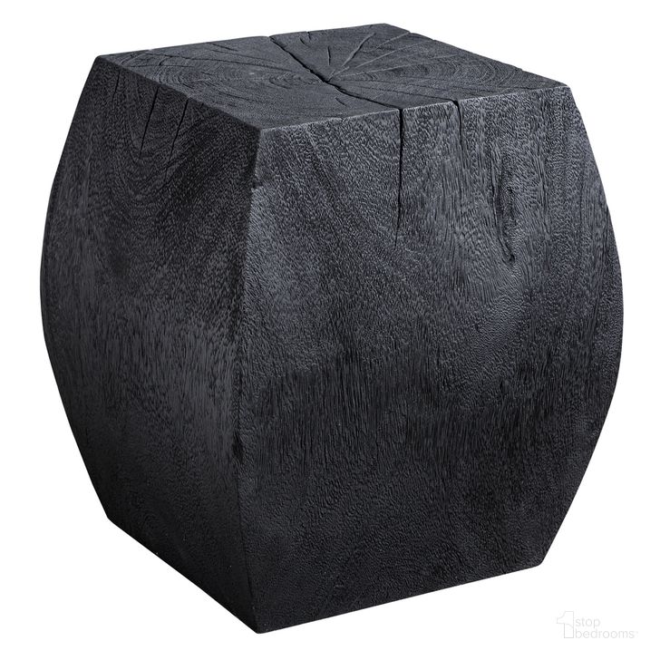 The appearance of Uttermost Grove Black Wooden Accent Stool designed by Uttermost in the modern / contemporary interior design. This black piece of furniture  was selected by 1StopBedrooms from Grove Collection to add a touch of cosiness and style into your home. Sku: 25296. Material: Wood. Product Type: Accent Stool. Image1