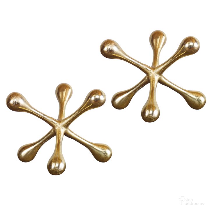 The appearance of Uttermost Harlan Brass Objects Set Of 2 designed by Uttermost in the modern / contemporary interior design. This gold piece of furniture  was selected by 1StopBedrooms from Harlan Collection to add a touch of cosiness and style into your home. Sku: 18964. Material: Aluminum. Product Type: Decorative Accessory. Image1