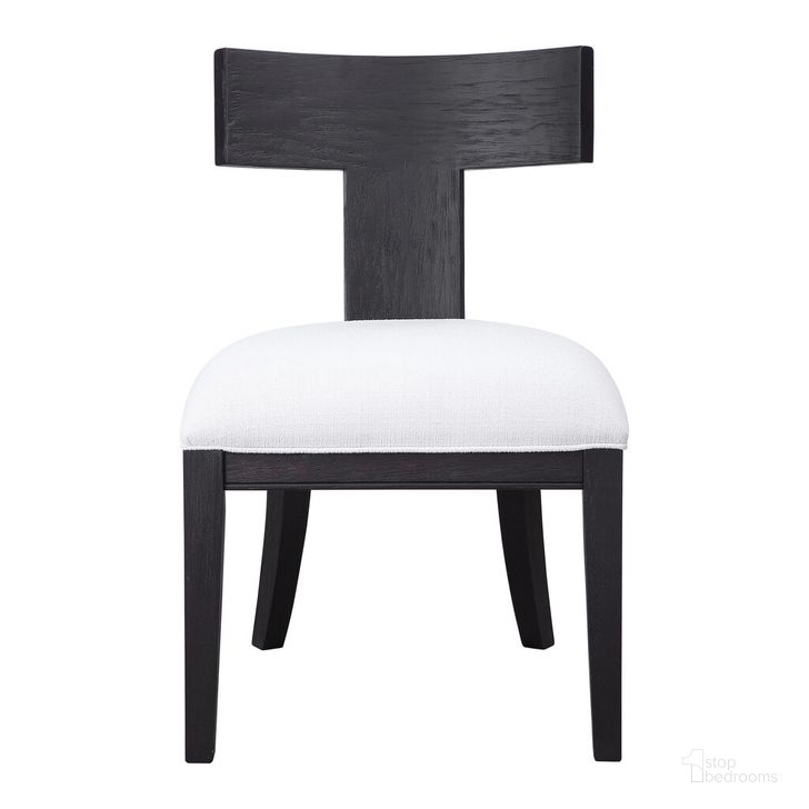 The appearance of Uttermost Idris Armless Chair designed by Uttermost in the modern / contemporary interior design. This black piece of furniture  was selected by 1StopBedrooms from Idris Collection to add a touch of cosiness and style into your home. Sku: 23533. Material: Wood. Product Type: Armless Chair. Image1