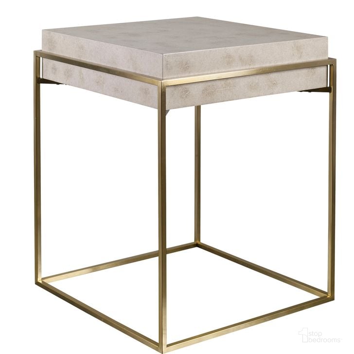 The appearance of Uttermost Inda Modern Accent Table designed by Uttermost in the modern / contemporary interior design. This brass piece of furniture  was selected by 1StopBedrooms from Inda Collection to add a touch of cosiness and style into your home. Sku: 25100. Product Type: Accent Table. Material: MDF. Image1