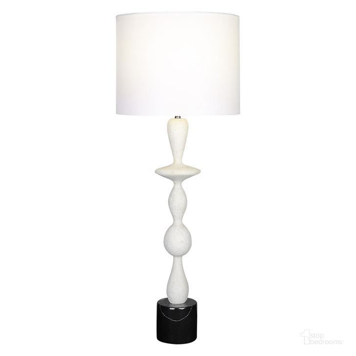 The appearance of Uttermost Inverse White Marble Table Lamp designed by Uttermost in the modern / contemporary interior design. This white piece of furniture  was selected by 1StopBedrooms from Inverse Collection to add a touch of cosiness and style into your home. Sku: 29796-1. Material: Stainless Steel. Product Type: Table Lamp. Image1