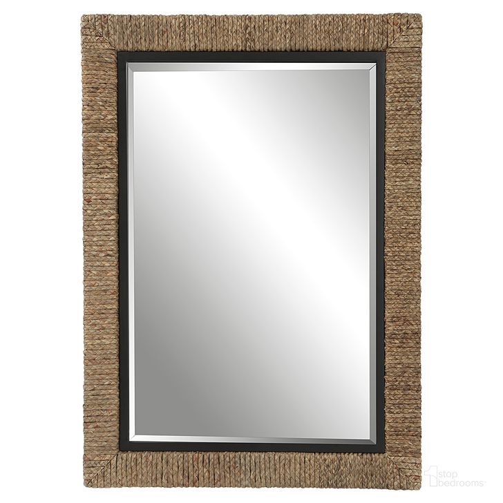 The appearance of Uttermost Island Braided Straw Mirror designed by Uttermost in the modern / contemporary interior design. This brown piece of furniture  was selected by 1StopBedrooms from Island Collection to add a touch of cosiness and style into your home. Sku: 09853. Material: MDF. Product Type: Accent Mirror. Image1