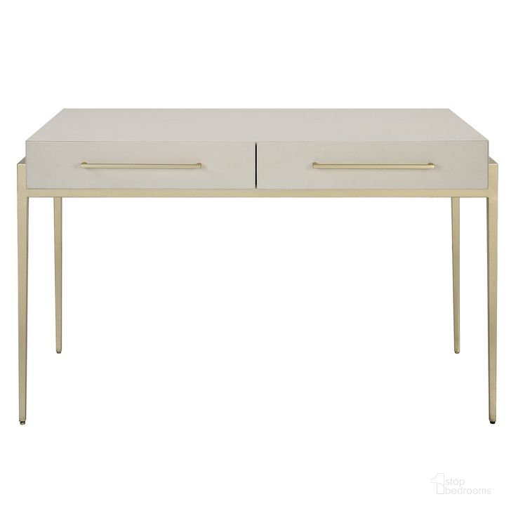 The appearance of Uttermost Jewel Modern White Desk designed by Uttermost in the modern / contemporary interior design. This white piece of furniture  was selected by 1StopBedrooms from Jewel Collection to add a touch of cosiness and style into your home. Sku: 22900. Product Type: Desk. Material: MDF. Image1