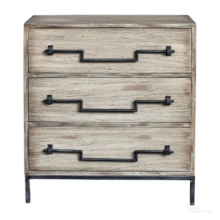 The appearance of Uttermost Jory Aged Ivory Accent Chest designed by Uttermost in the transitional interior design. This ivory piece of furniture  was selected by 1StopBedrooms from  to add a touch of cosiness and style into your home. Sku: 25810. Product Type: Chest. Material: MDF. Image1