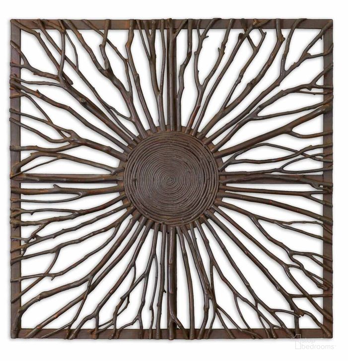 The appearance of Uttermost Josiah Square Wooden Wall Art designed by Uttermost in the modern / contemporary interior design. This brown piece of furniture  was selected by 1StopBedrooms from Josiah Collection to add a touch of cosiness and style into your home. Sku: 13777. Product Type: Wall Art. Material: Rattan. Image1