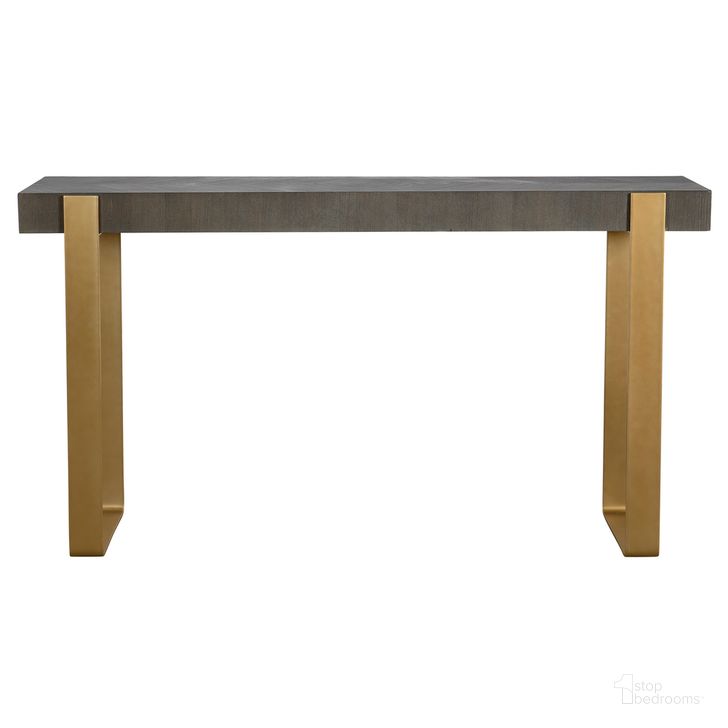 The appearance of Uttermost Kea Contemporary Console Table designed by Uttermost in the modern / contemporary interior design. This dark walnut piece of furniture  was selected by 1StopBedrooms from Kea Collection to add a touch of cosiness and style into your home. Sku: 25268. Product Type: Console Table. Material: MDF. Image1