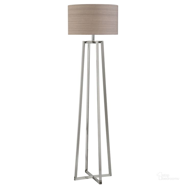 The appearance of Uttermost Keokee Polished Nickel Floor Lamp designed by Uttermost in the modern / contemporary interior design. This polished nickel piece of furniture  was selected by 1StopBedrooms from Keokee Collection to add a touch of cosiness and style into your home. Sku: 28111. Product Type: Floor Lamp. Material: Stainless Steel. Image1