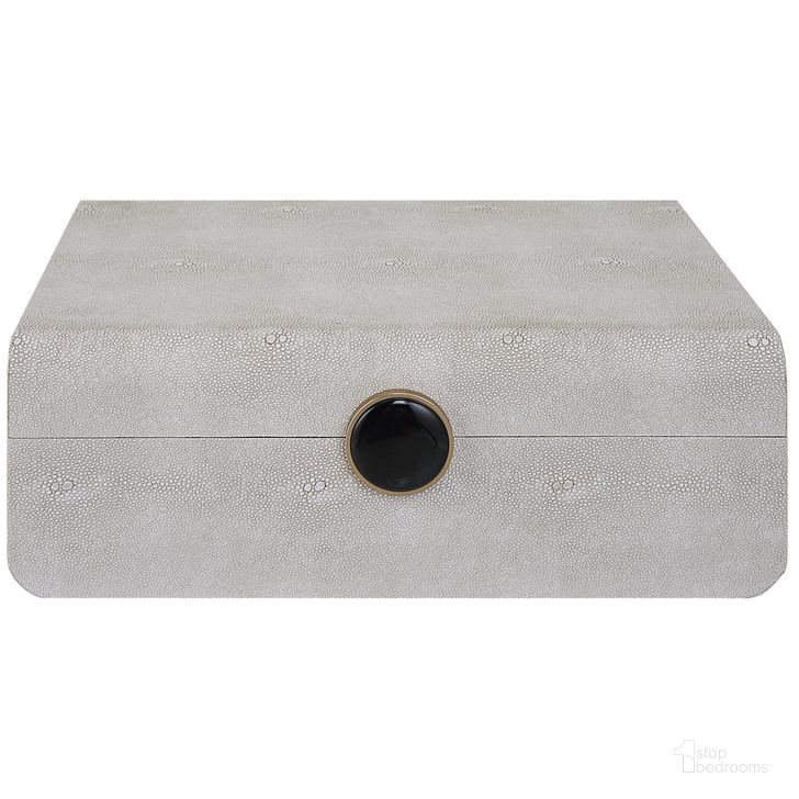 The appearance of Uttermost Lalique White Shagreen Box designed by Uttermost in the modern / contemporary interior design. This white piece of furniture  was selected by 1StopBedrooms from Lalique Collection to add a touch of cosiness and style into your home. Sku: 17995. Material: MDF. Product Type: Box. Image1