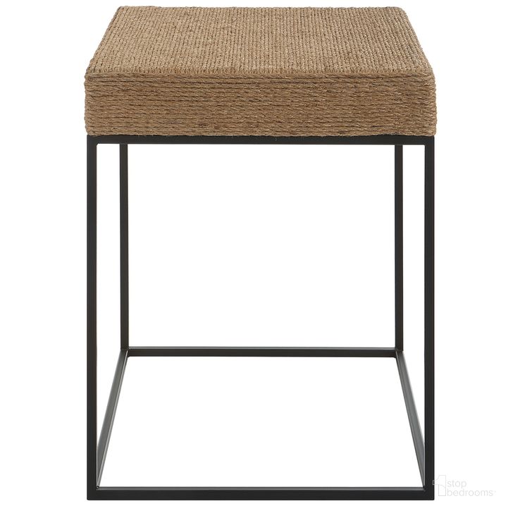The appearance of Uttermost Laramie Rustic Rope Accent Table designed by Uttermost in the modern / contemporary interior design. This natural piece of furniture  was selected by 1StopBedrooms from Laramie Collection to add a touch of cosiness and style into your home. Sku: 22884. Product Type: Accent Table. Material: MDF. Image1