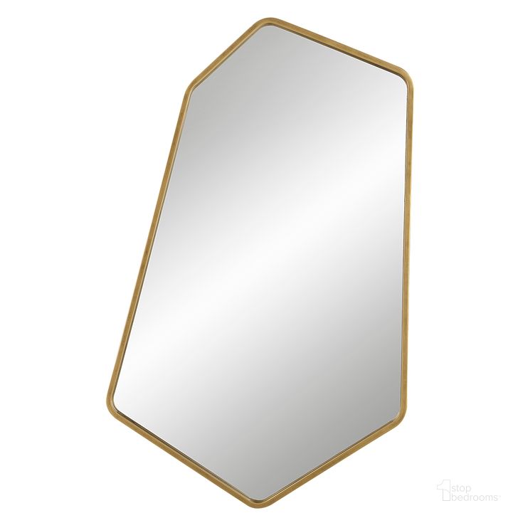 The appearance of Uttermost Linneah Large Gold Mirror designed by Uttermost in the modern / contemporary interior design. This gold piece of furniture  was selected by 1StopBedrooms from Linneah Collection to add a touch of cosiness and style into your home. Sku: 09826. Material: MDF. Product Type: Accent Mirror. Image1