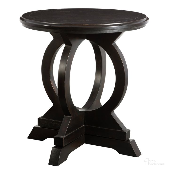 The appearance of Uttermost Maiva Black Side Table designed by Uttermost in the modern / contemporary interior design. This black piece of furniture  was selected by 1StopBedrooms from Maiva Collection to add a touch of cosiness and style into your home. Sku: 25630. Material: Wood. Product Type: Side Table. Image1