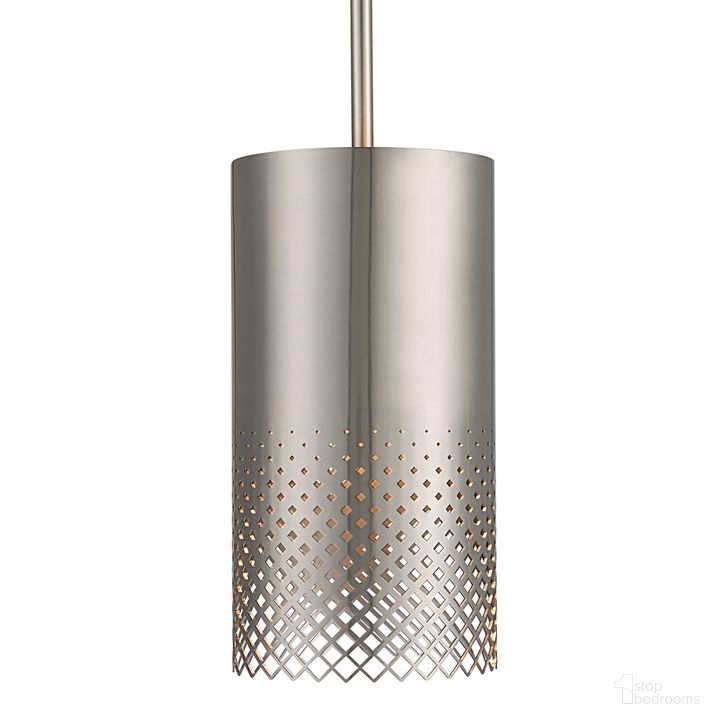 The appearance of Uttermost Manheim 1 Light Nickel Cylinder Pendant designed by Uttermost in the modern / contemporary interior design. This nickel piece of furniture  was selected by 1StopBedrooms from Manheim Collection to add a touch of cosiness and style into your home. Sku: 21568. Product Type: Pendant Lighting. Material: Iron. Image1