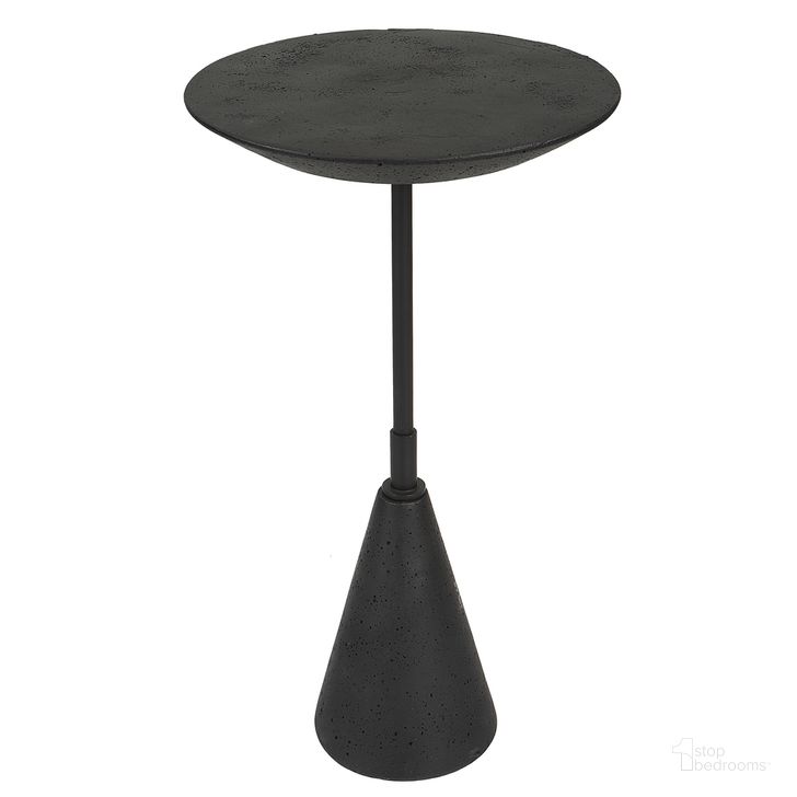 The appearance of Uttermost Midnight Accent Table designed by Uttermost in the modern / contemporary interior design. This black piece of furniture  was selected by 1StopBedrooms from Midnight Collection to add a touch of cosiness and style into your home. Sku: 25235. Material: Steel. Product Type: Accent Table. Image1