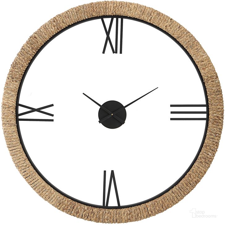 The appearance of Uttermost Montecito Coastal Modern Wall Clock designed by Uttermost in the modern / contemporary interior design. This black piece of furniture  was selected by 1StopBedrooms from Montecito Collection to add a touch of cosiness and style into your home. Sku: 06464. Material: MDF. Product Type: Wall Clock. Image1