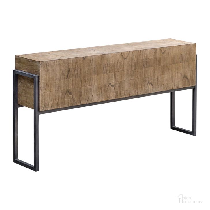 The appearance of Uttermost Nevis Contemporary Console Table designed by Uttermost in the modern / contemporary interior design. This wood piece of furniture  was selected by 1StopBedrooms from  to add a touch of cosiness and style into your home. Sku: 25402. Product Type: Console Table. Material: MDF. Image1