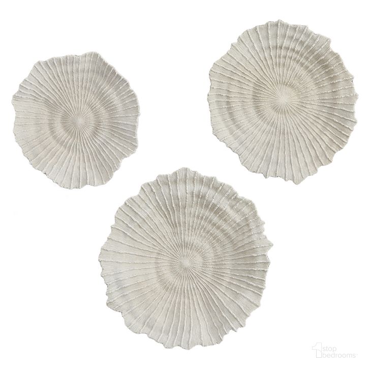The appearance of Uttermost Ocean Gems Coral Wall Decor Set Of 3 designed by Uttermost in the transitional interior design. This ivory and tan piece of furniture  was selected by 1StopBedrooms from Ocean Gems Collection to add a touch of cosiness and style into your home. Sku: 04351. Material: Resin. Product Type: Wall Decor. Image1