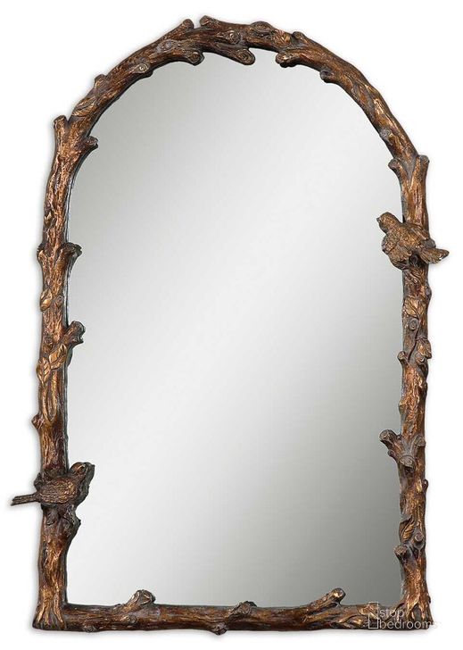 The appearance of Uttermost Paza Antique Gold Arch Mirror designed by Uttermost in the traditional interior design. This gold piece of furniture  was selected by 1StopBedrooms from Paza Collection to add a touch of cosiness and style into your home. Sku: 13774. Material: Metal. Product Type: Mirror. Image1