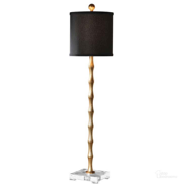 The appearance of Uttermost Quindici Metal Bamboo Buffet Lamp designed by Uttermost in the modern / contemporary interior design. This black piece of furniture  was selected by 1StopBedrooms from Quindici Collection to add a touch of cosiness and style into your home. Sku: 29585-1. Material: Metal. Product Type: Buffet Lamp. Image1