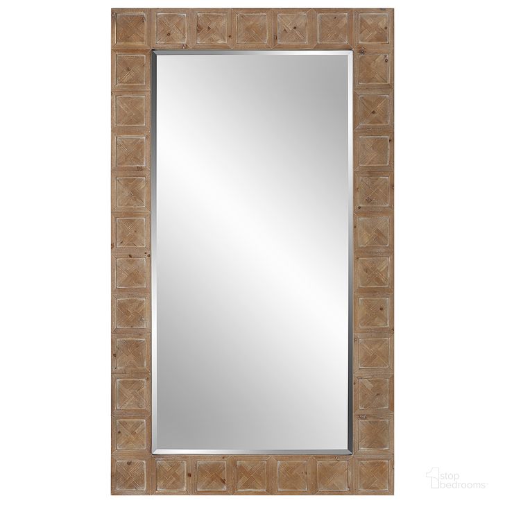The appearance of Uttermost Ranahan Rustic Farmhouse Mirror designed by Uttermost in the transitional interior design. This rustic piece of furniture  was selected by 1StopBedrooms from Ranahan Collection to add a touch of cosiness and style into your home. Sku: 09819. Material: MDF. Product Type: Accent Mirror. Image1