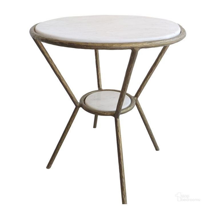 The appearance of Uttermost Refuge Round White Side Table designed by Uttermost in the modern / contemporary interior design. This white piece of furniture  was selected by 1StopBedrooms from Refuge Collection to add a touch of cosiness and style into your home. Sku: 22879. Product Type: Side Table. Material: Iron. Image1