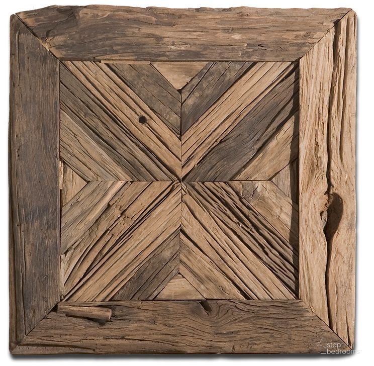 The appearance of Uttermost Rennick Reclaimed Wood Wall Art designed by Uttermost in the transitional interior design. This wood piece of furniture  was selected by 1StopBedrooms from  to add a touch of cosiness and style into your home. Sku: 04014. Material: Wood. Product Type: Wall Art. Image1