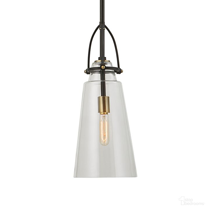 The appearance of Uttermost Saugus Industrial 1 Light Pendant designed by Uttermost in the modern / contemporary interior design. This black piece of furniture  was selected by 1StopBedrooms from Saugus Collection to add a touch of cosiness and style into your home. Sku: 21562. Material: Steel. Product Type: Pendant Lighting. Image1