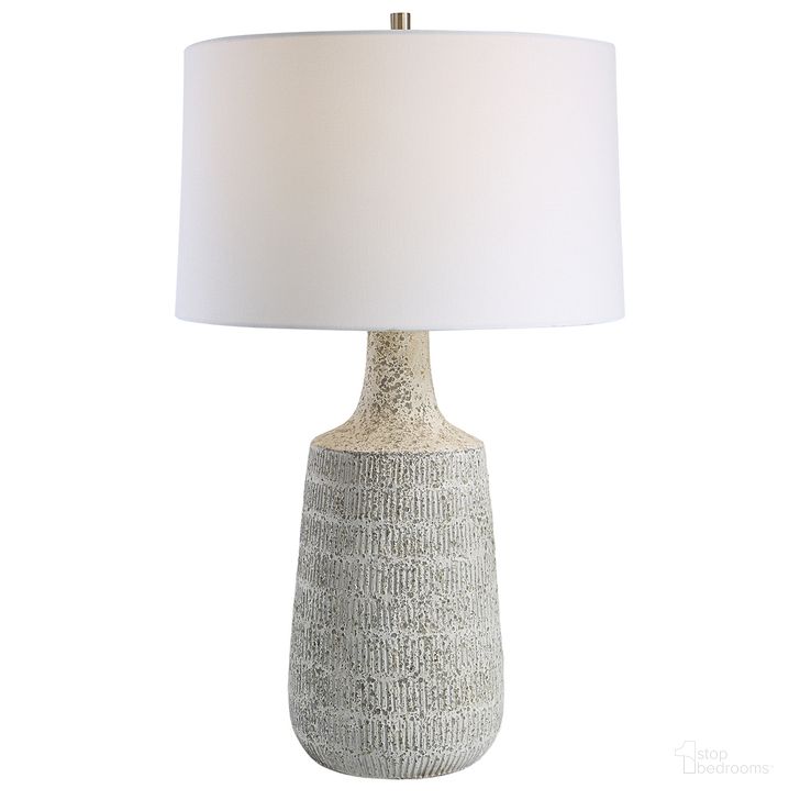 The appearance of Uttermost Scouts White Table Lamp designed by Uttermost in the transitional interior design. This white piece of furniture  was selected by 1StopBedrooms from Scouts Collection to add a touch of cosiness and style into your home. Sku: 30104. Material: Steel. Product Type: Table Lamp. Image1