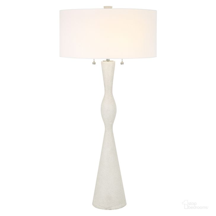 The appearance of Uttermost Sharma Ivory Stone Table Lamp designed by Uttermost in the traditional interior design. This ivory piece of furniture  was selected by 1StopBedrooms from Sharma Collection to add a touch of cosiness and style into your home. Sku: 30134. Product Type: Table Lamp. Material: Iron. Image1