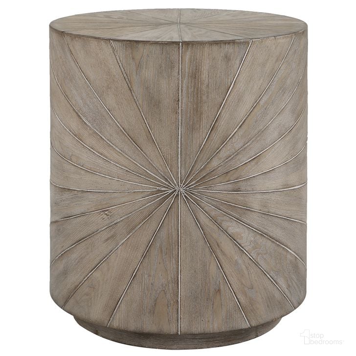 The appearance of Uttermost Starshine Wooden Side Table designed by Uttermost in the modern / contemporary interior design. This warm gray piece of furniture  was selected by 1StopBedrooms from Starshine Collection to add a touch of cosiness and style into your home. Sku: 25266. Material: Wood. Product Type: Side Table. Image1