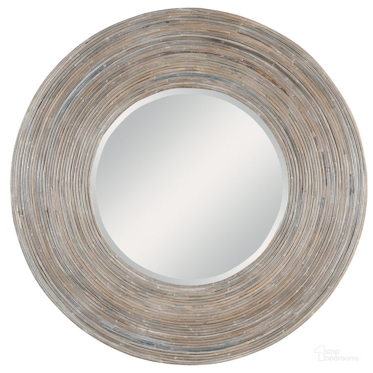 The appearance of Uttermost Vortex White Washed Round Mirror designed by Uttermost in the transitional interior design. This white piece of furniture  was selected by 1StopBedrooms from Vortex Collection to add a touch of cosiness and style into your home. Sku: 08173. Product Type: Accent Mirror. Material: Plywood. Image1