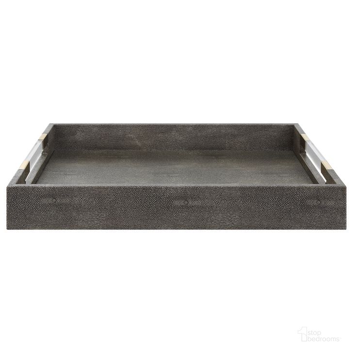 The appearance of Uttermost Wessex Gray Tray designed by Uttermost in the modern / contemporary interior design. This gray piece of furniture  was selected by 1StopBedrooms from Wessex Collection to add a touch of cosiness and style into your home. Sku: 17996. Product Type: Tray. Material: MDF. Image1