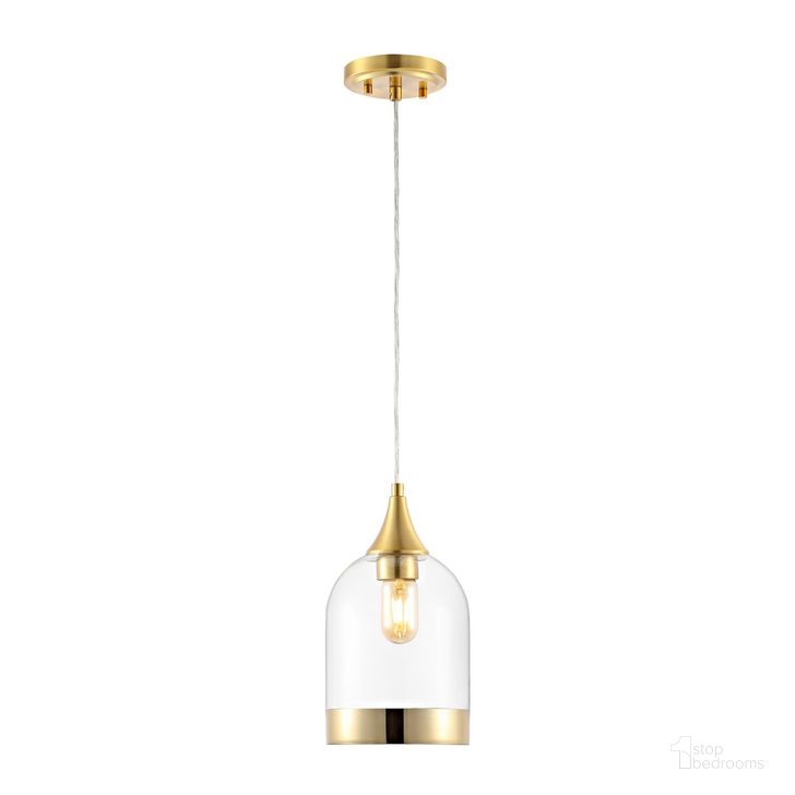 The appearance of Valeska Pendant in Gold designed by Safavieh in the transitional interior design. This gold piece of furniture  was selected by 1StopBedrooms from Valeska Collection to add a touch of cosiness and style into your home. Sku: PND4132A. Product Type: Pendant Lighting. Material: Iron. Image1