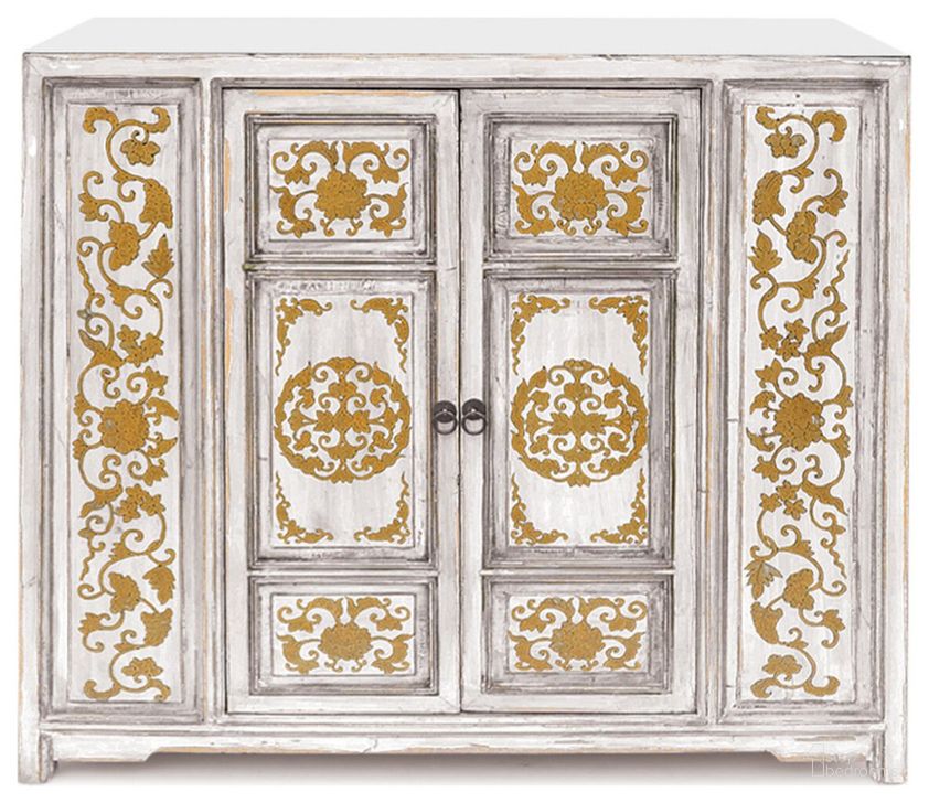 The appearance of Venetian Cabinet In Cream In designed by Primitive Collections in the country / farmhouse interior design. This white piece of furniture  was selected by 1StopBedrooms from  to add a touch of cosiness and style into your home. Sku: PC20130300110. Material: Wood. Product Type: Cabinet. Image1
