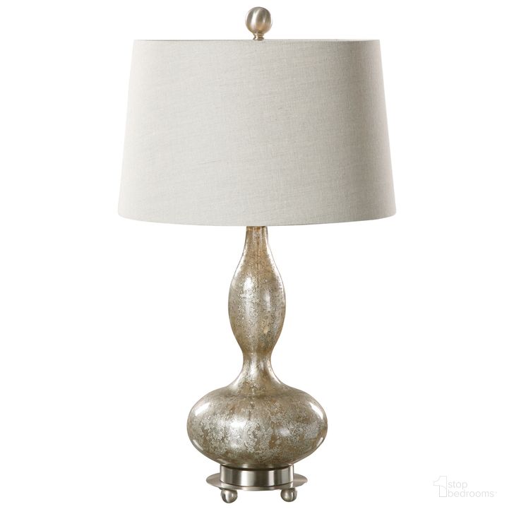 The appearance of Vercana Table Lamp Set of 2 In Nickel designed by Uttermost in the  interior design. This nickel piece of furniture  was selected by 1StopBedrooms from Vercana Collection to add a touch of cosiness and style into your home. Sku: 27014-2. Material: Metal. Product Type: Table Lamp. Image1