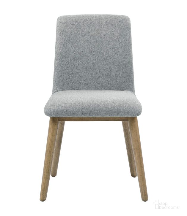 The appearance of Vida Upholstered Side Chair Set of 2 In Gray designed by Steve Silver in the transitional interior design. This gray piece of furniture  was selected by 1StopBedrooms from Vida Collection to add a touch of cosiness and style into your home. Sku: VD500SG. Material: Polyester. Product Type: Side Chair. Image1