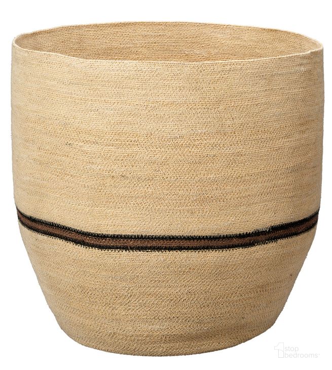 The appearance of Vine Seagrass Basket In Natural designed by Jamie Young Company in the coastal interior design. This natural piece of furniture  was selected by 1StopBedrooms from Vine Collection to add a touch of cosiness and style into your home. Sku: 10VINE-BANA. Product Type: Basket. Image1