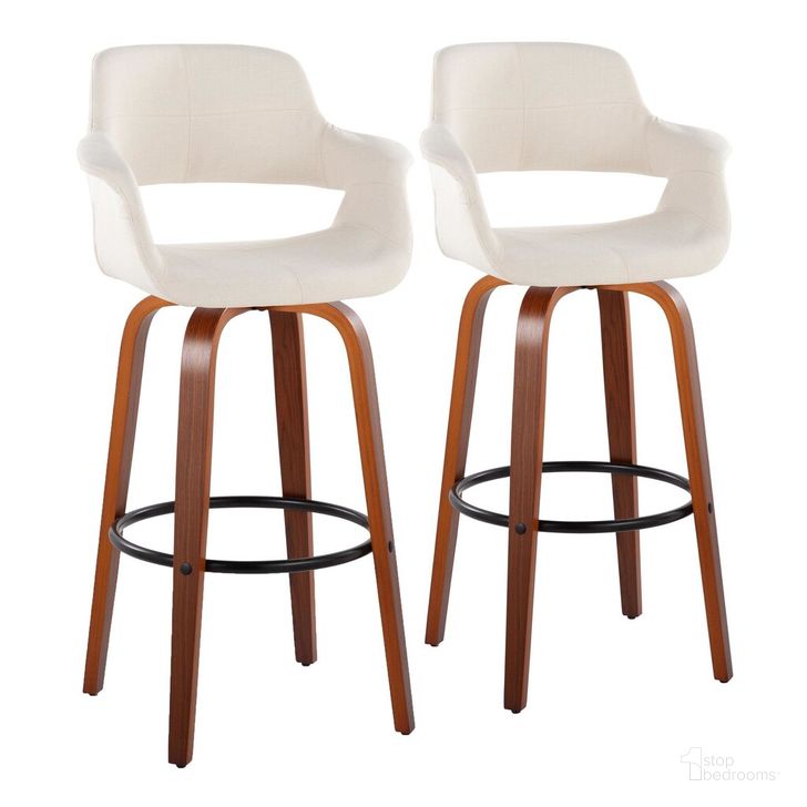 The appearance of Vintage Flair 30 Inch Fixed Height Barstool Set of 2 In Black designed by Lumisource in the transitional interior design. This cream piece of furniture  was selected by 1StopBedrooms from Vintage Flair Collection to add a touch of cosiness and style into your home. Sku: B30-VFL-GRTZQ2 WLCR2. Material: Wood. Product Type: Barstool. Image1