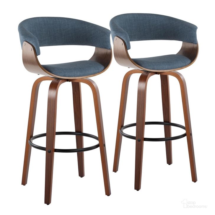 The appearance of Vintage Mod 30 Inch Fixed Height Barstool Set of 2 In Black designed by Lumisource in the transitional interior design. This teal piece of furniture  was selected by 1StopBedrooms from Vintage Mod Collection to add a touch of cosiness and style into your home. Sku: B30-VMO-GRTZQ2 WLWLBU2. Material: Wood. Product Type: Barstool. Image1