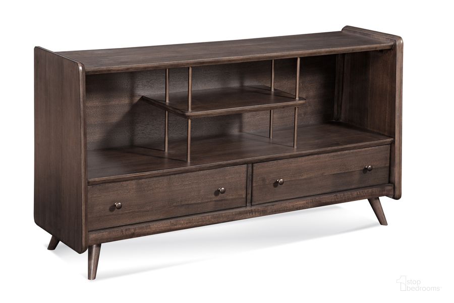 The appearance of Wallace Media Console In Brown designed by Bassett Mirror Company in the traditional interior design. This brown piece of furniture  was selected by 1StopBedrooms from Wallace Collection to add a touch of cosiness and style into your home. Sku: 9230-LR-590EC. Material: Wood. Product Type: Media Console. Image1