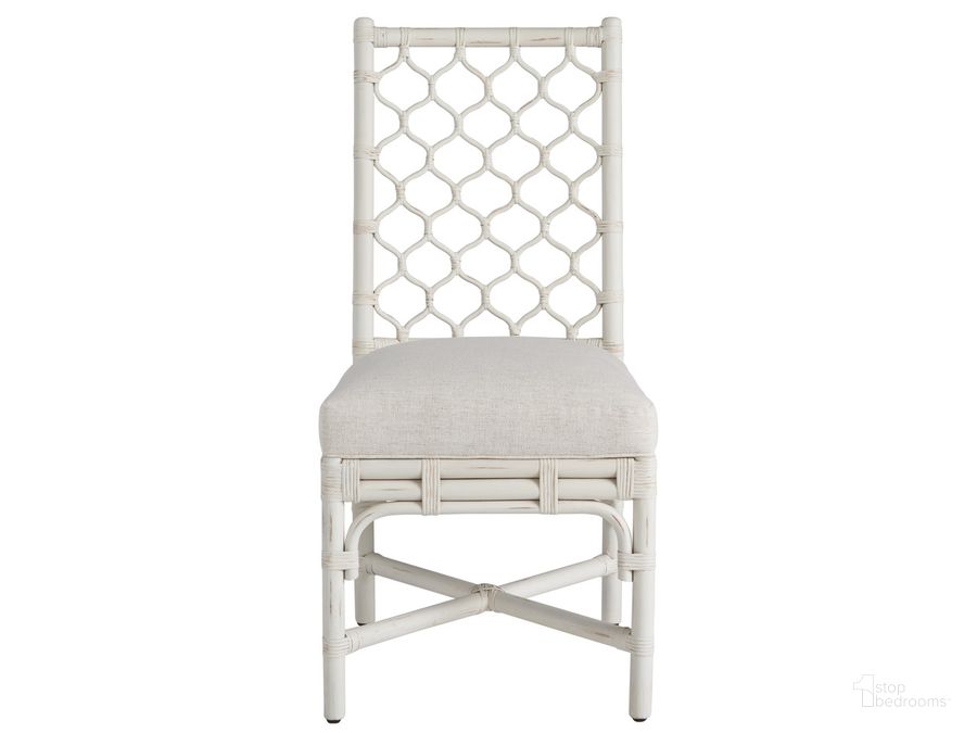 The appearance of Weekender Marco Side Chair Set of 2 In White designed by Universal in the modern / contemporary interior design. This white piece of furniture  was selected by 1StopBedrooms from Weekender Collection to add a touch of cosiness and style into your home. Sku: U330E624P. Material: Fabric. Product Type: Side Chair. Image1