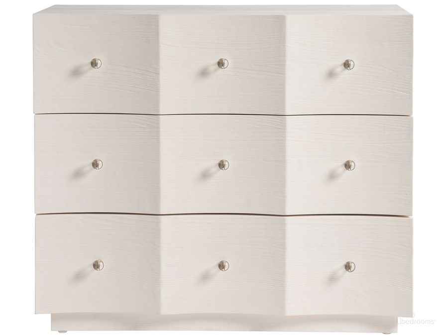 The appearance of Weekender Saint Clair Chest In White Sand designed by Universal in the modern / contemporary interior design. This white sand piece of furniture  was selected by 1StopBedrooms from Weekender Collection to add a touch of cosiness and style into your home. Sku: U330A360. Material: Metal. Product Type: Chest. Image1
