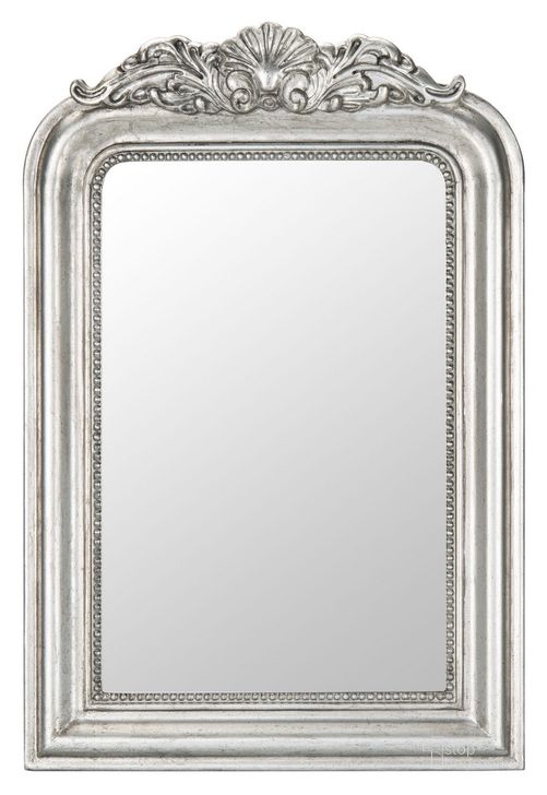 The appearance of Wenda Mirror in Silver designed by Safavieh in the traditional interior design. This silver piece of furniture  was selected by 1StopBedrooms from Wenda Collection to add a touch of cosiness and style into your home. Sku: MRR5000B. Product Type: Mirror. Material: MDF. Image1