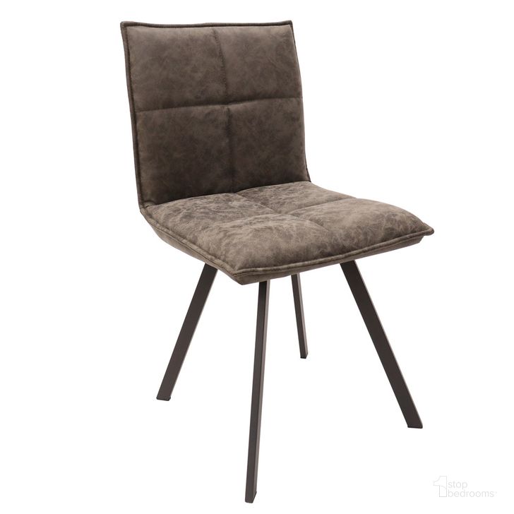 The appearance of Wesley Leather Dining Chair with Metal Legs Set of 4 In Grey designed by LeisureMod in the modern / contemporary interior design. This grey piece of furniture  was selected by 1StopBedrooms from Wesley Collection to add a touch of cosiness and style into your home. Sku: WC18GR. Product Type: Dining Chair. Material: PU. Image1
